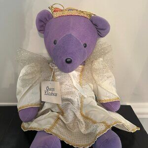 Vintage Purple 1979 Queen Elizabear Plush North American Bear Co. Bear 20”
